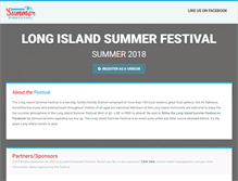 Tablet Screenshot of longislandsummerfestival.com